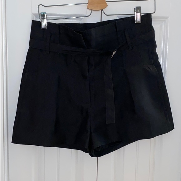 Black High Waist Shorts - Picture 1 of 3